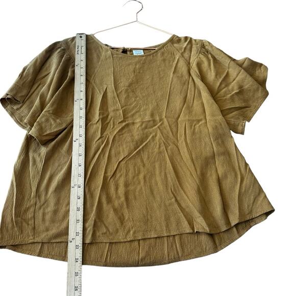 Roan + Ryan flutter sleeve top size XL - Picture 3 of 6